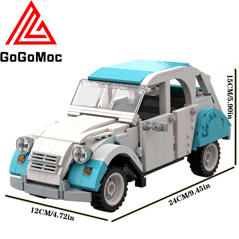 

High-Tech 2CV Dolly Car Blocks Vehicle Dollies Creative Ideal Mini Super Sports Car Bricks Fidget Toys For Children Xmas Gifts