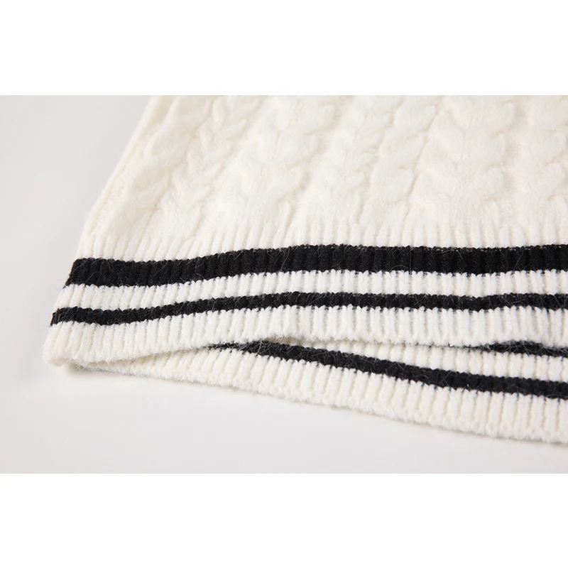 Женские вязаные пуловеры модный свитер в стиле преппи для женщин Новинка осени