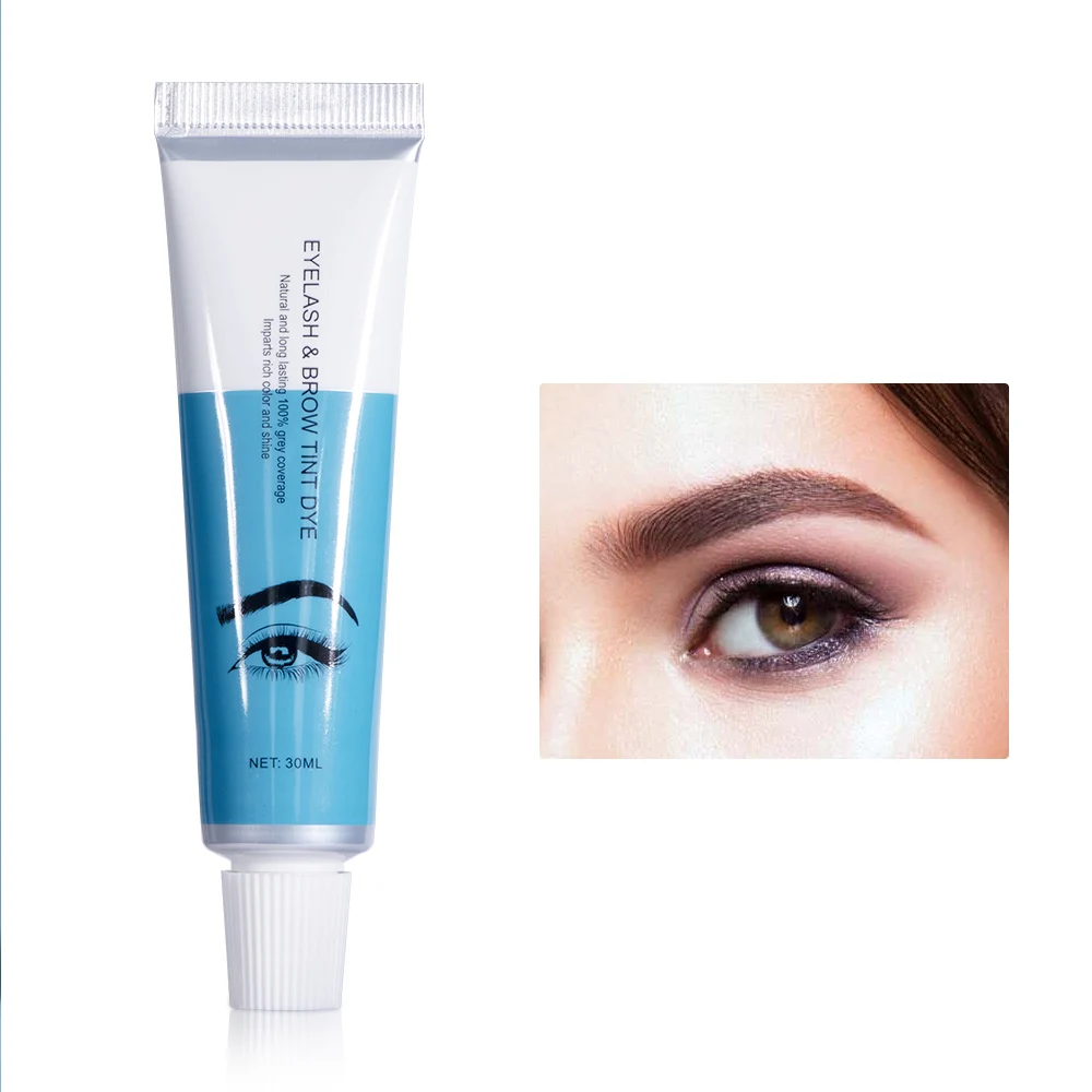 2021 3Colors Options Eyebrow Dyeing Cream Set Waterproof Durable Brown Tint Eyebrow Henna Mascara Eyebrows Paint Makeup images - 6