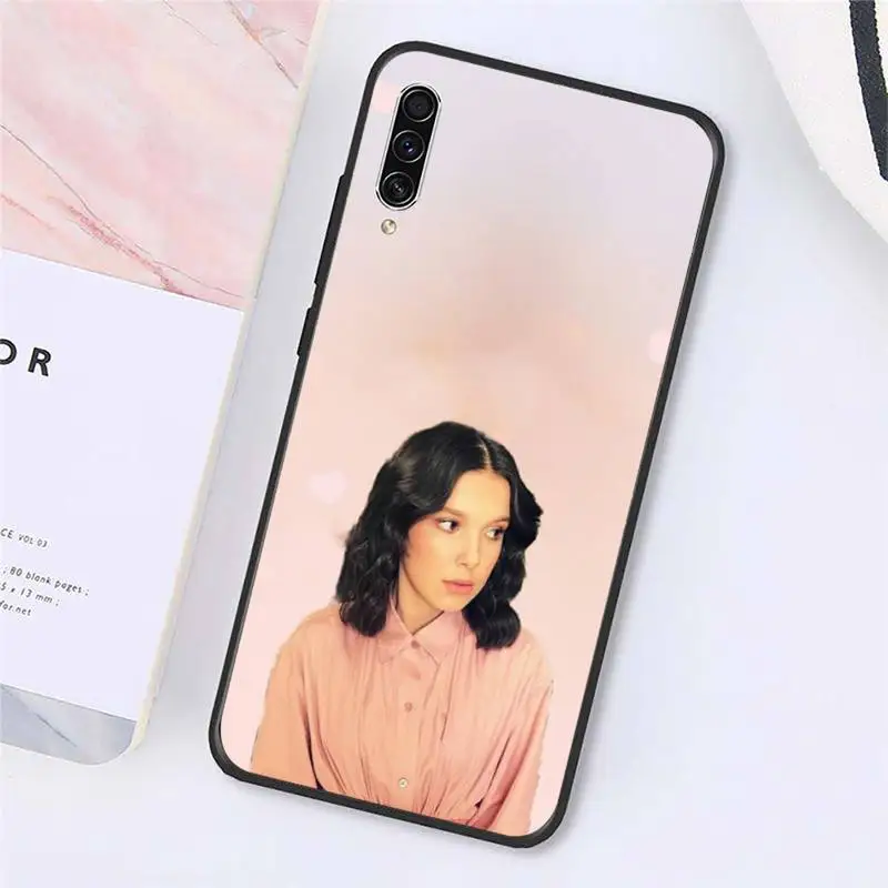 

Millie Bobby Brown famous actor Phone Case For Samsung galaxy A S note 10 7 8 9 20 30 31 40 50 51 70 71 21 s ultra plus