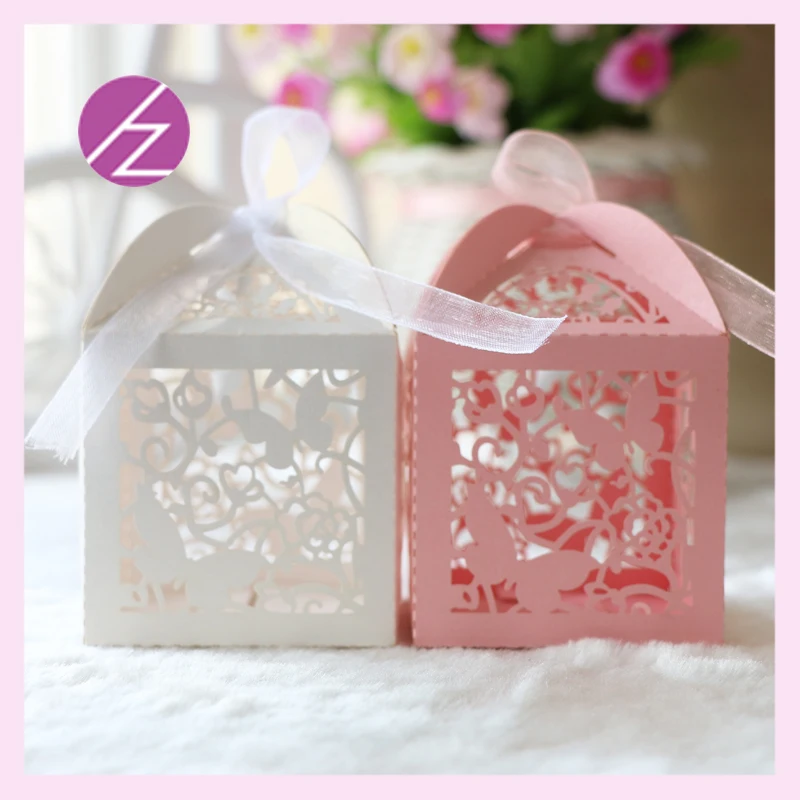 50 шт. винтажные изысканные коробки для конфет с бабочками Бесплатная Доставка