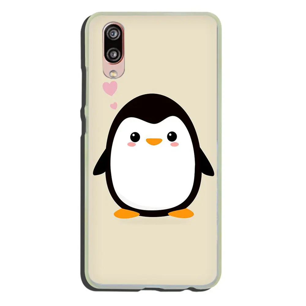 H1 Жесткий чехол для телефона с милым мультяшным пингвином для huawei P30 P20 P8 P9 P10 Lite Mini Pro P smart Plus - Цвет: H1