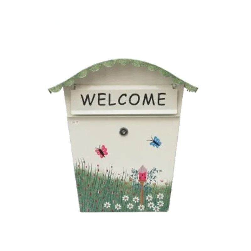 

Металлический почтовый ящик для букв отличного качества с милым украшением