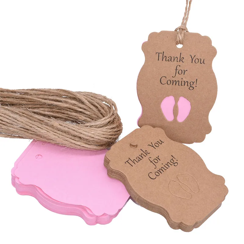 50 шт./компл. Baby Shower Декор подарок бирки этикетки с Детские средства ухода за кожей
