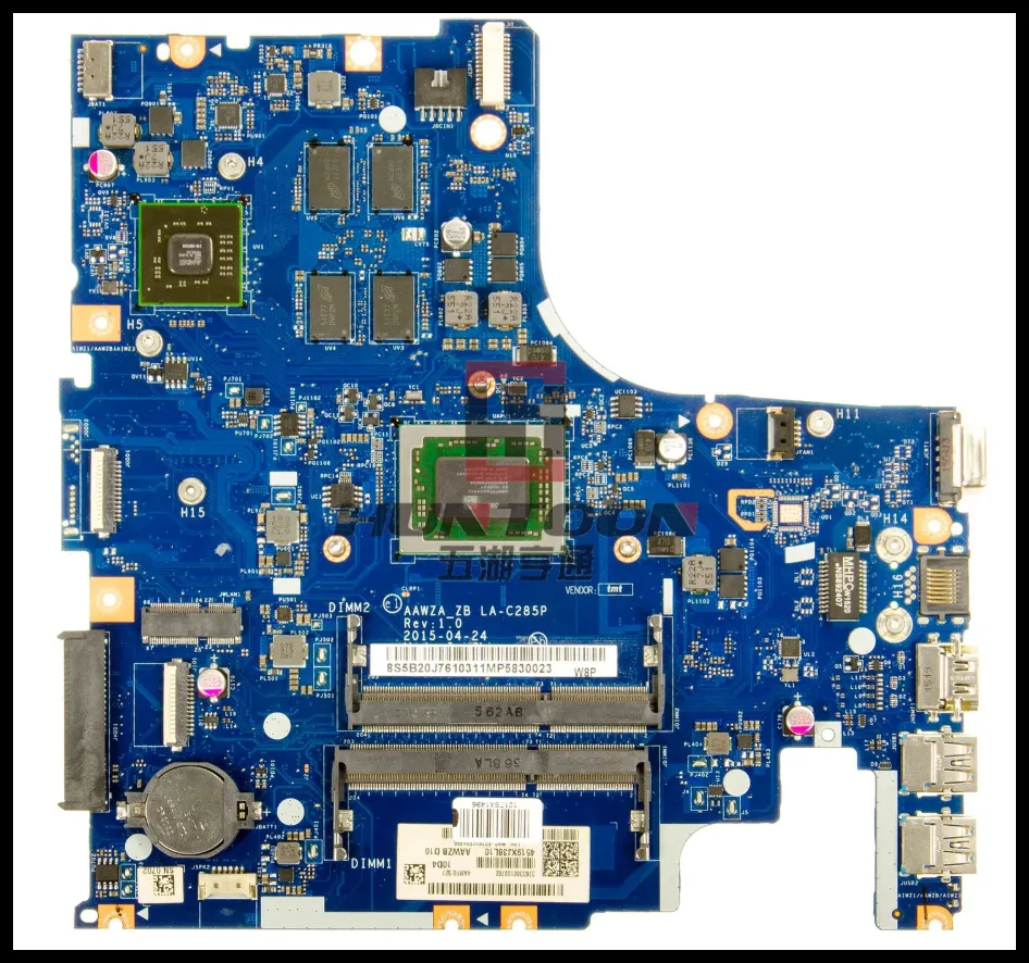 Бесплатная доставка материнская плата AAWZA LA C285P для ноутбука Lenovo 500 15ACE 15yle A8 8600P DDR3 2