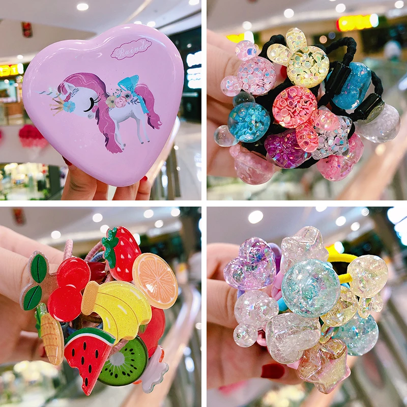 20 шт./компл. 3 см карамельные Детские аксессуары для волос Кристальные милые