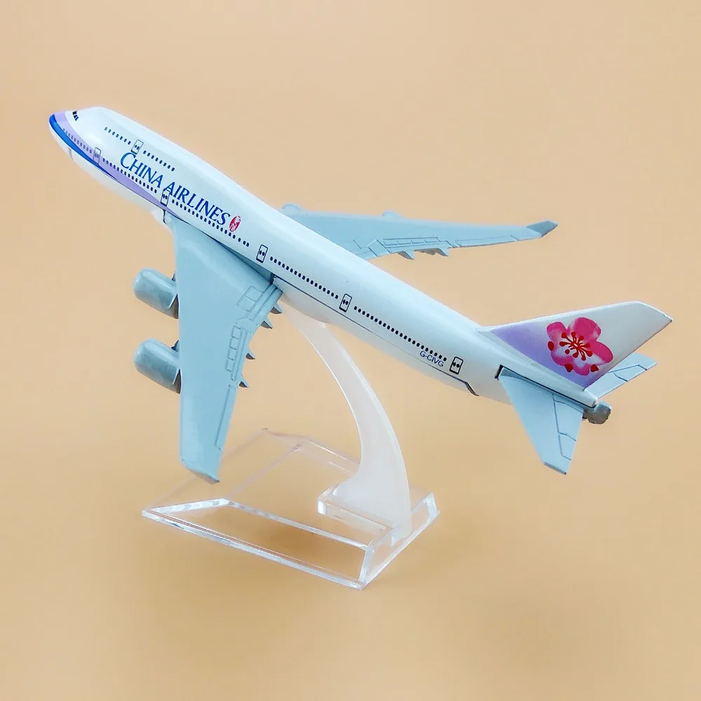16 см Air Тайвань Китай авиалинии B747 Боинг 747 металлический самолет|Вертолеты