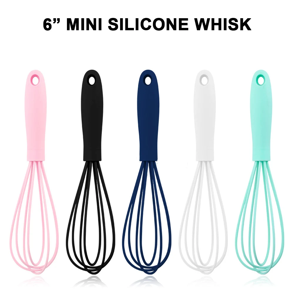 Кухонный силиконовый венчик нескользящий легко моющийся взбиватель яиц