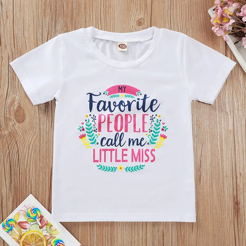

New Summer Children Baby Girl Short Sleeve Letter Print Cotton Casual T-Shirt Tops Blouse Colorful Fashion KIds T-Shirts 2021.