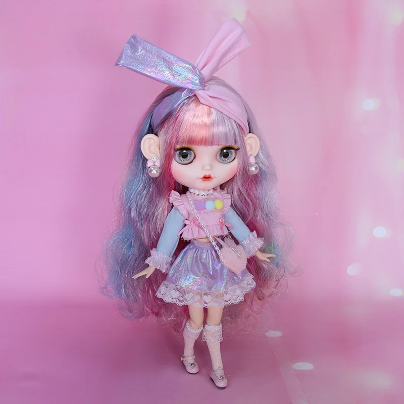 Кукла Blyth 1/6 BJD Joint Body Matte Face Spray Макияж включая одежду парик обувь руки полный