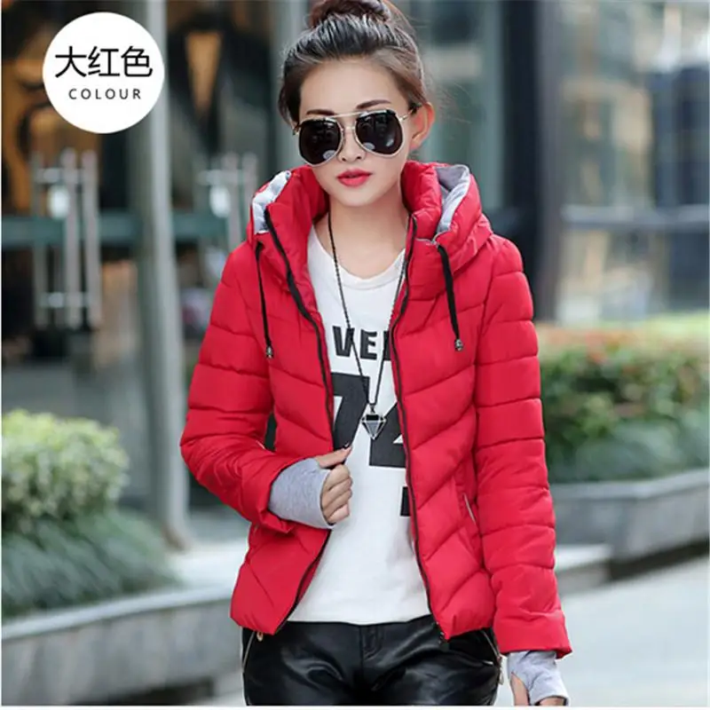 

New Arrival Ladies Fashion Coat Winter Jacket Coat Short Cotton Female Ladies Cotton Parka Coat Lady