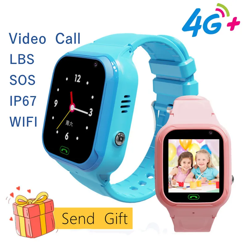 4G Kids Tracker  Smart Watches Phone Waterproof Real-Time  Location Camera Video Call  SOS LBS WIFI SIM Card Network Gift LT36