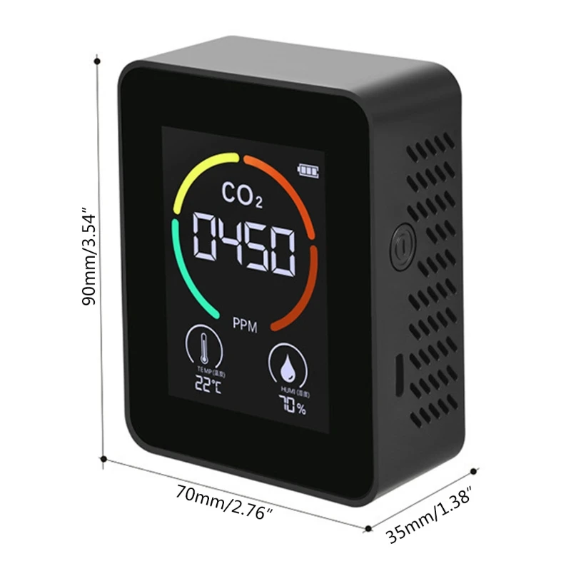 

Indoor CO2 Monitor, Carbon Dioxide Detector, 400~5000ppm Range(Battery Included) Dropshipping