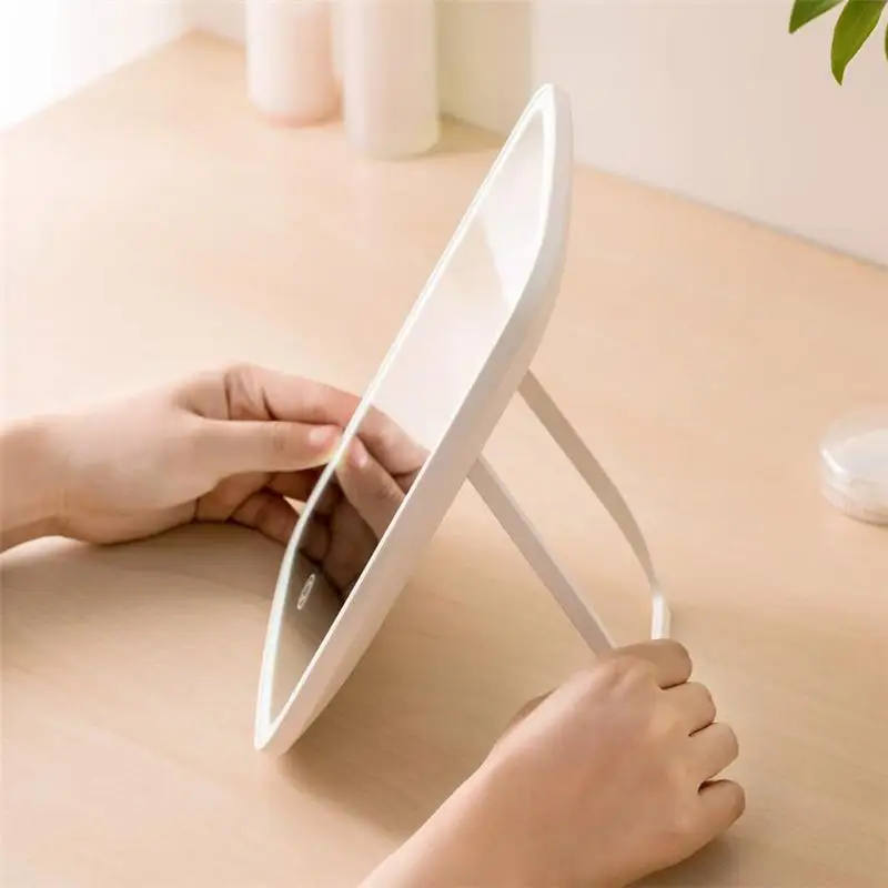 Original xiaomi Mijia Intelligent portable makeup mirror desktop led light folding dormitory | Электроника