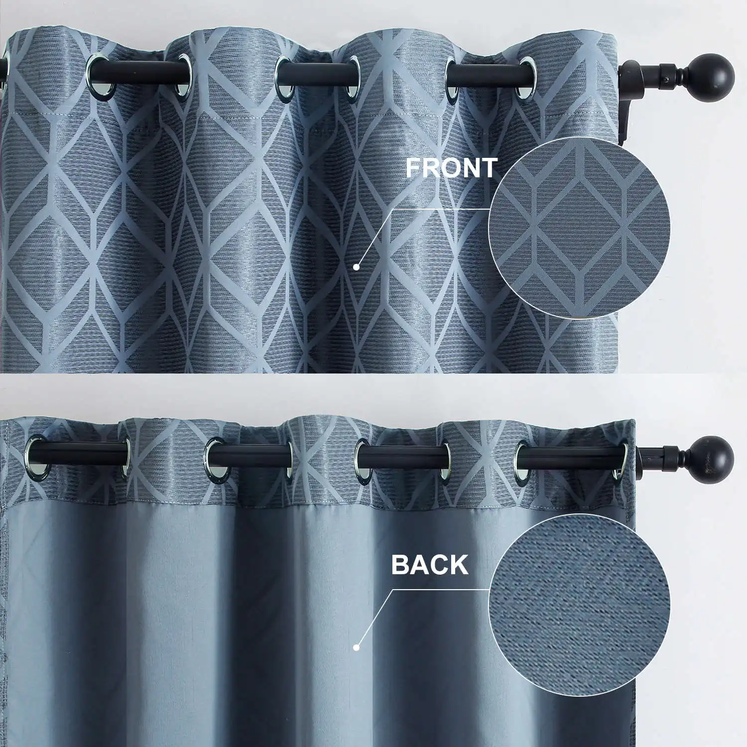 Затемняющие шторы с геометрическим рисунком Элегантные плотные