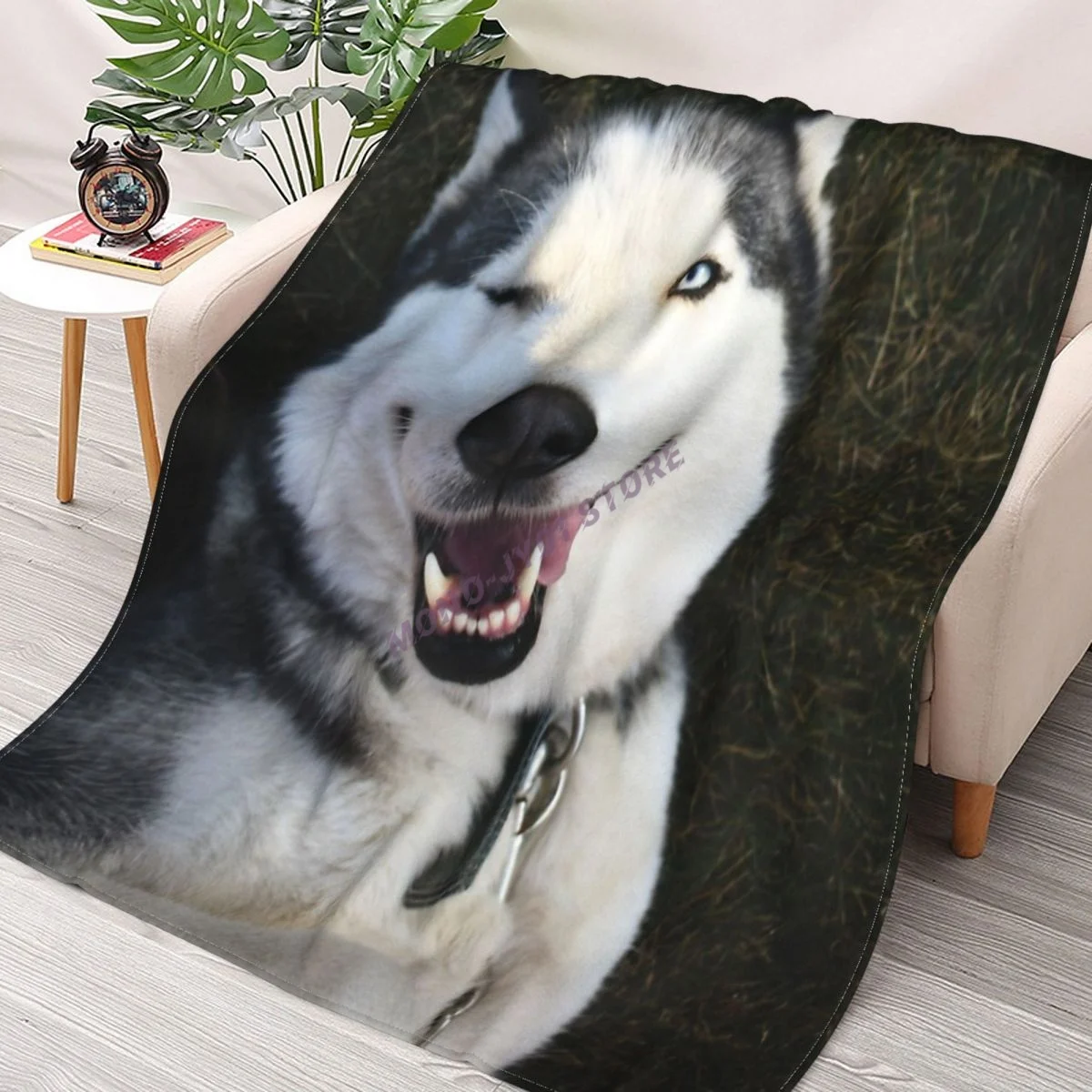 

Adopt A Huskarooso! Throw Blanket Sherpa Blanket cover Bedding soft Blankets