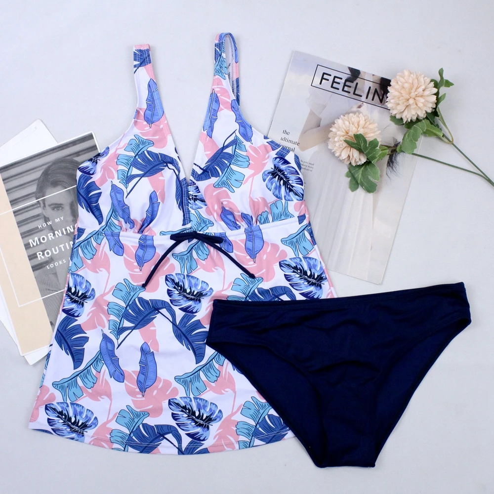 TYAKKVE, танкини, набор, купальник, юбка, сексуальный, размера плюс, купальник для женщин, Ретро стиль,, бикини, две части, купальник, Maillot De Bain, 5XL