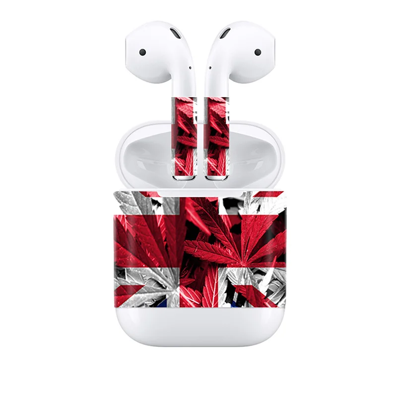 14 цветов гарнитура для airpods наклейка Apple с высококачественной защитной кожей |