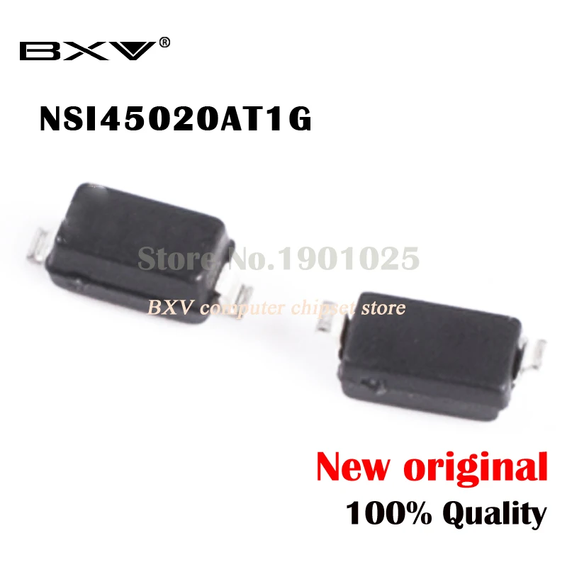 10PCS NSI45020AT1G NSI45020 IC CCR/LED DVR 45V 20MA SOD-123 original free Shipping | Электронные компоненты и