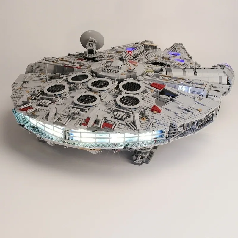 Конструктор Star Wars Series Ultimate светильник Millennium Falcon набор ing совместим с 75192 без