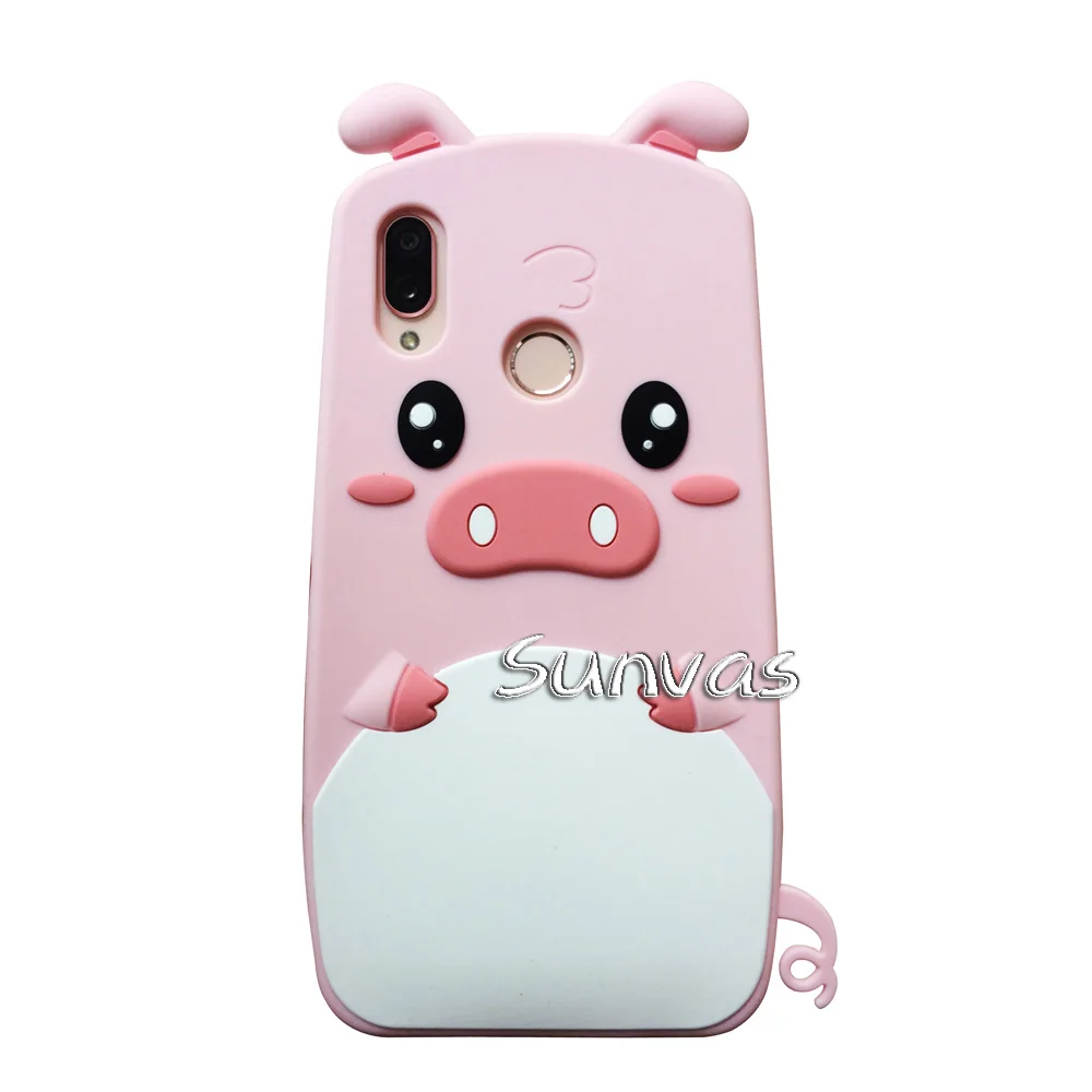 Cute Pig Чехол для huawei P20 Lite, 3D Мягкий силиконовый чехол с изображением единорога для смартфона, чехол s для huawei P20 Lite, Fundas Coque - Цвет: Cute Pig