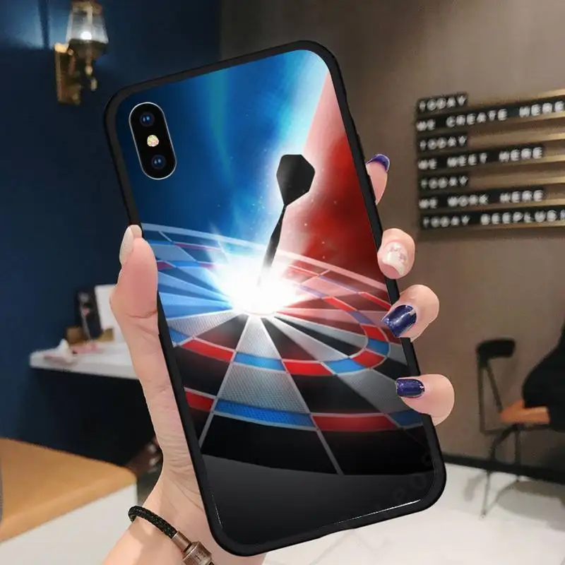 

Darts game flame pattern Phone Case for iPhone 11 12 pro XS MAX 8 7 6 6S Plus X 5S SE 2020 XR