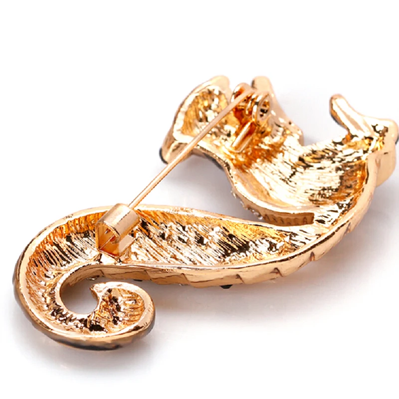 Женская Брошь на булавке Милая брошь в форме белки с кристаллами Имитация