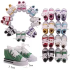 Парусиновые кроссовки 7,5 см для 13 BJD 14 BJD SD 16 дюймов ботинки для кукол Шэрон модные мини-русские аксессуары сделай сам для кукол ручной работы