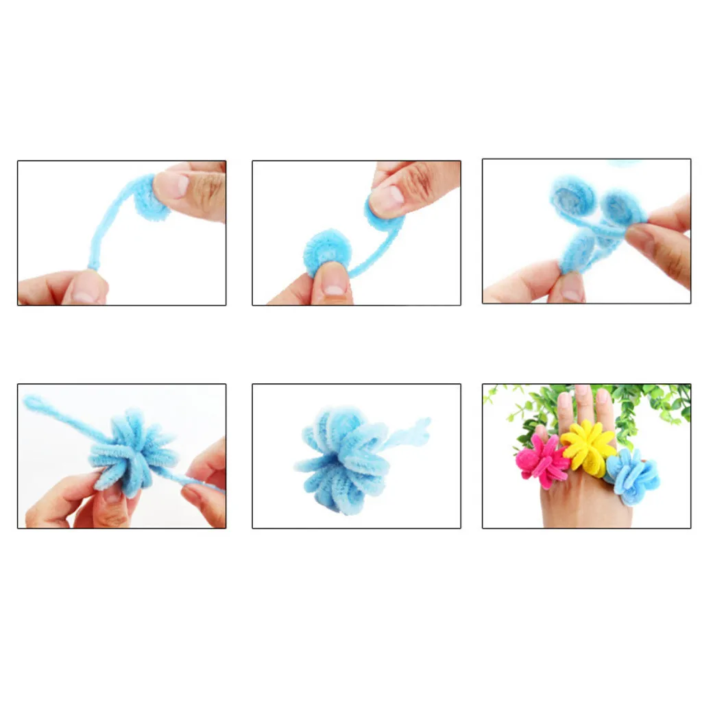 

100PCS 30CM DIY Pipe Cleaners For Children For Valentine DIY Art