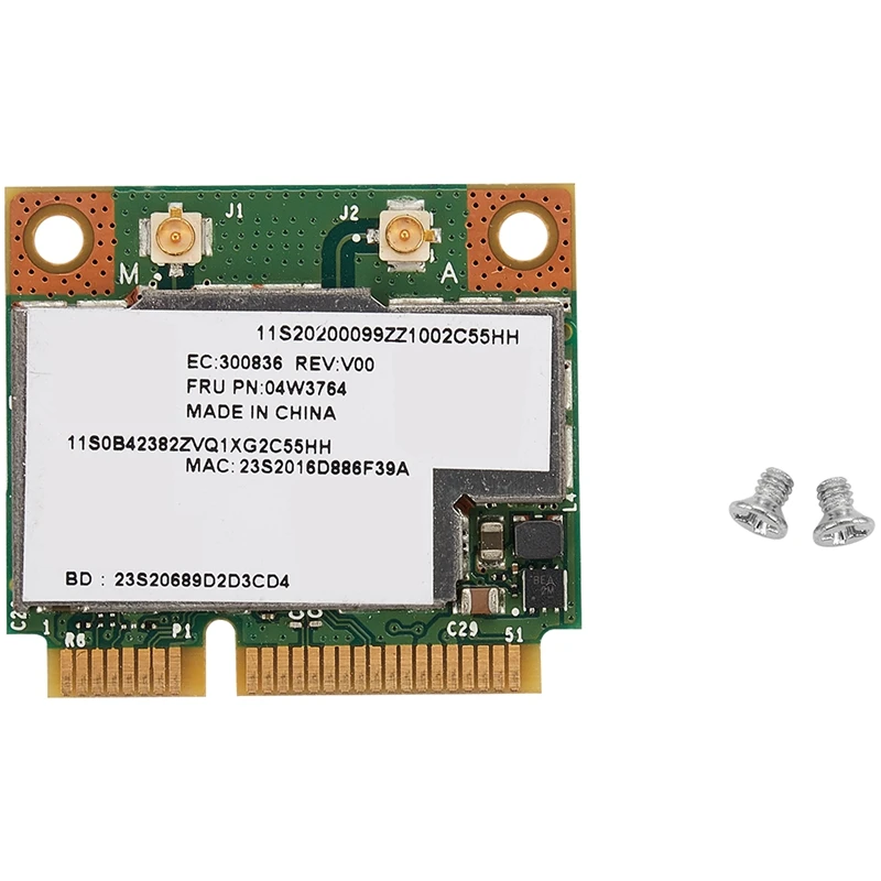 

Беспроводная мини-карта PCI-E BCM943228HMB 04W3764 Wi-Fi Bluetooth 4,0 компактная для Lenovo E130 E135 E330 E335 E530 E535 E430