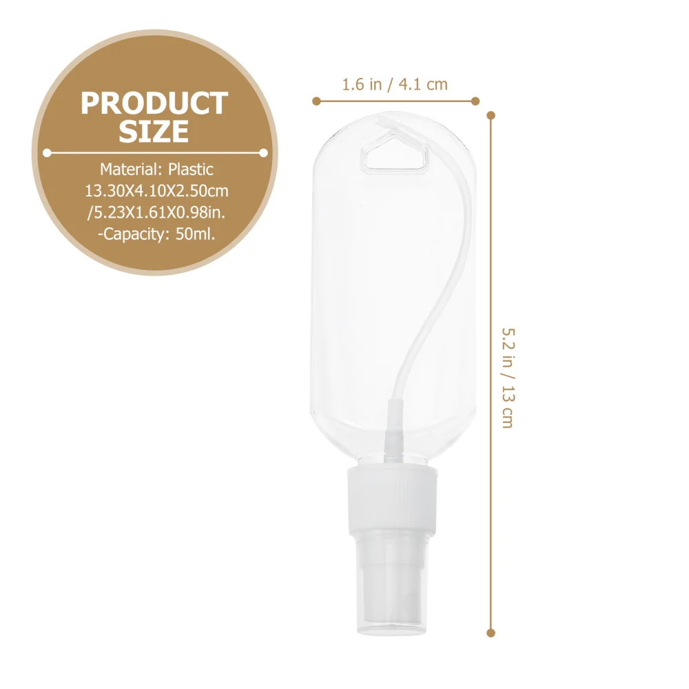 

16pcs 50ml Keychain Spray Bottle Portable Refillable Travel Bottle