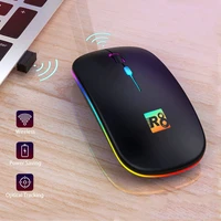 rechargeable wireless mouse portable ultra thin silent mouse 1600dpi office computer gaming mouse smart hibernate mouse
