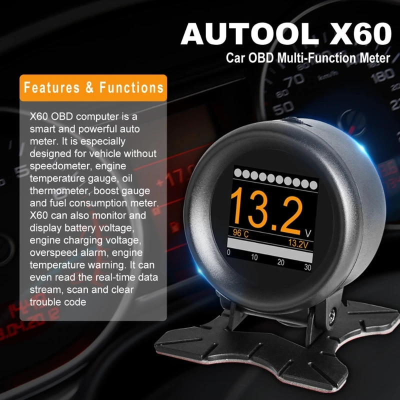 Универсальный автомобильный смарт-Датчик OBD прибор для измерения скорости прост