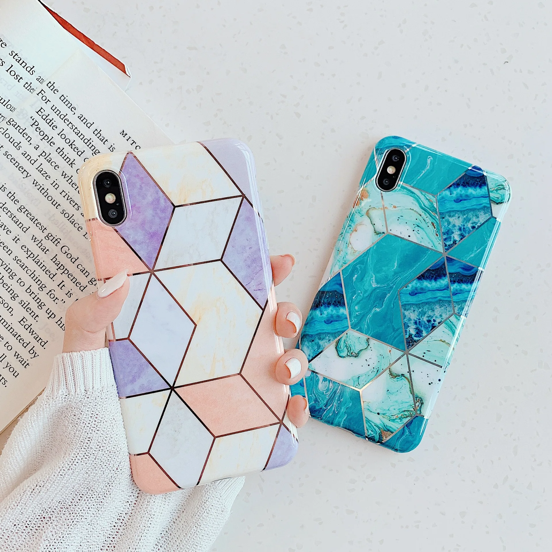 Роскошный Мраморный чехол чернильно-зеленого цвета для iPhone X, XR, XS, Max, 7, 8 Plus, мягкий силиконовый чехол s, для iPhone 11 Pro, Max, 8, 7, 6, 6S Plus, чехол