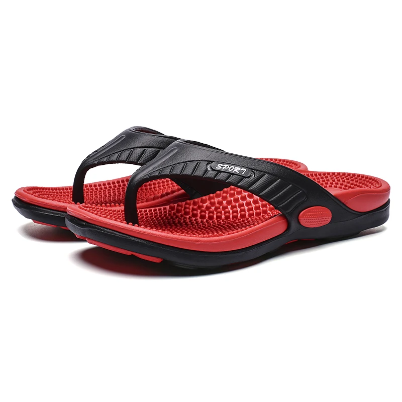 

HUCHAO Slippers Men's 2021 New Summer Trend Indoor Soft Sandals Non-slip Outer Wear Slippers Men's Beach Flip-Flops Men's Shoes