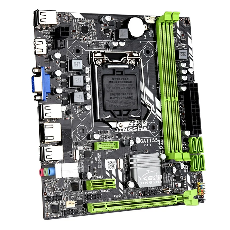 Jingsha H61B компьютерная материнская плата 1155-Pin с I3/I5/I7Cpu настольная поддержка Ddr3