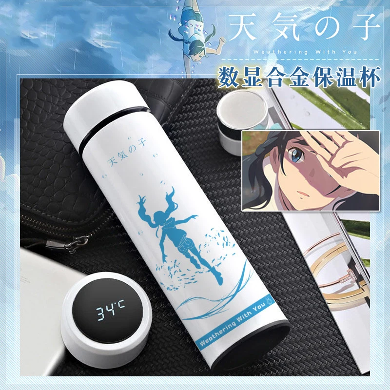 Tenki no Ko Weathering with you Amano Hina Косплей термос чашка из нержавеющей стали для воды