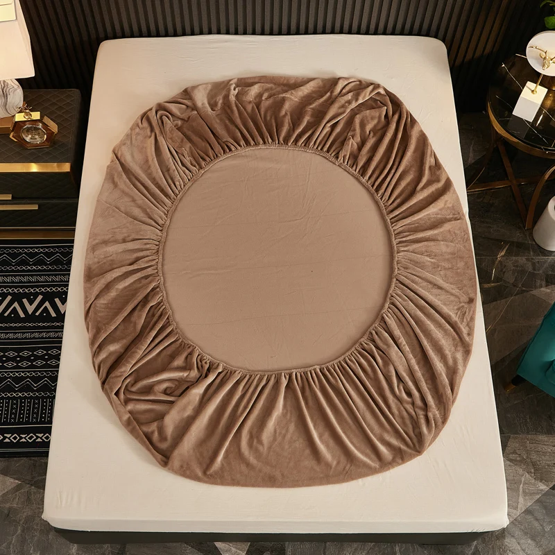 Фланелевая Мягкая Наволочка для кровати размеры Queen/King зимнее теплое бархатное