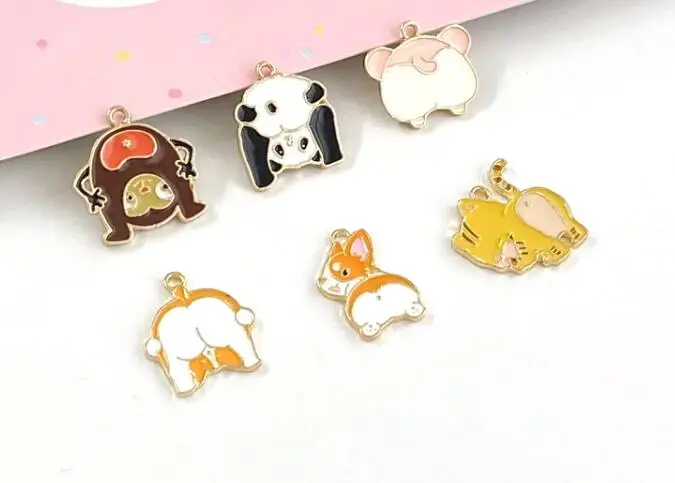 10 шт. металлические подвески в виде животных|Шармы| |