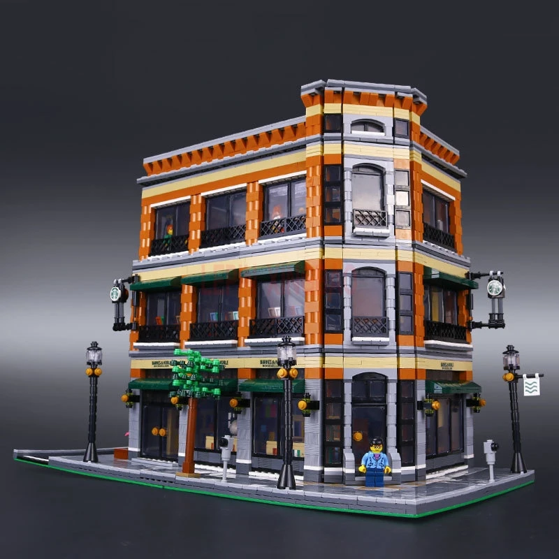 Король создателей «городская улица» 15001 15002 15003 15004 lepin 15005 15006 15007 15008 15009 lepin 15010 15011 15019 15034 16050 игрушки - Цвет: 15017
