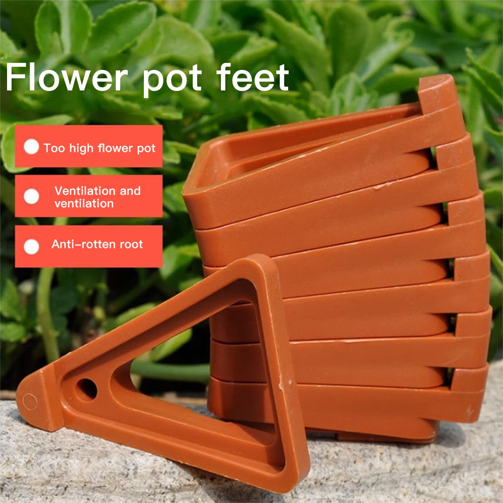 12Pcs Flower Plant Pot Feet Risers Invisible Low Profile Non Slip Supports | Дом и сад