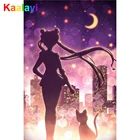 Алмазная живопись Diy 5D, наборы для вышивки крестиком, японское аниме Сейлор Мун, милая девушка, вышивка, искусство, мозаика, дрель, домашний декор, подарок Zs051