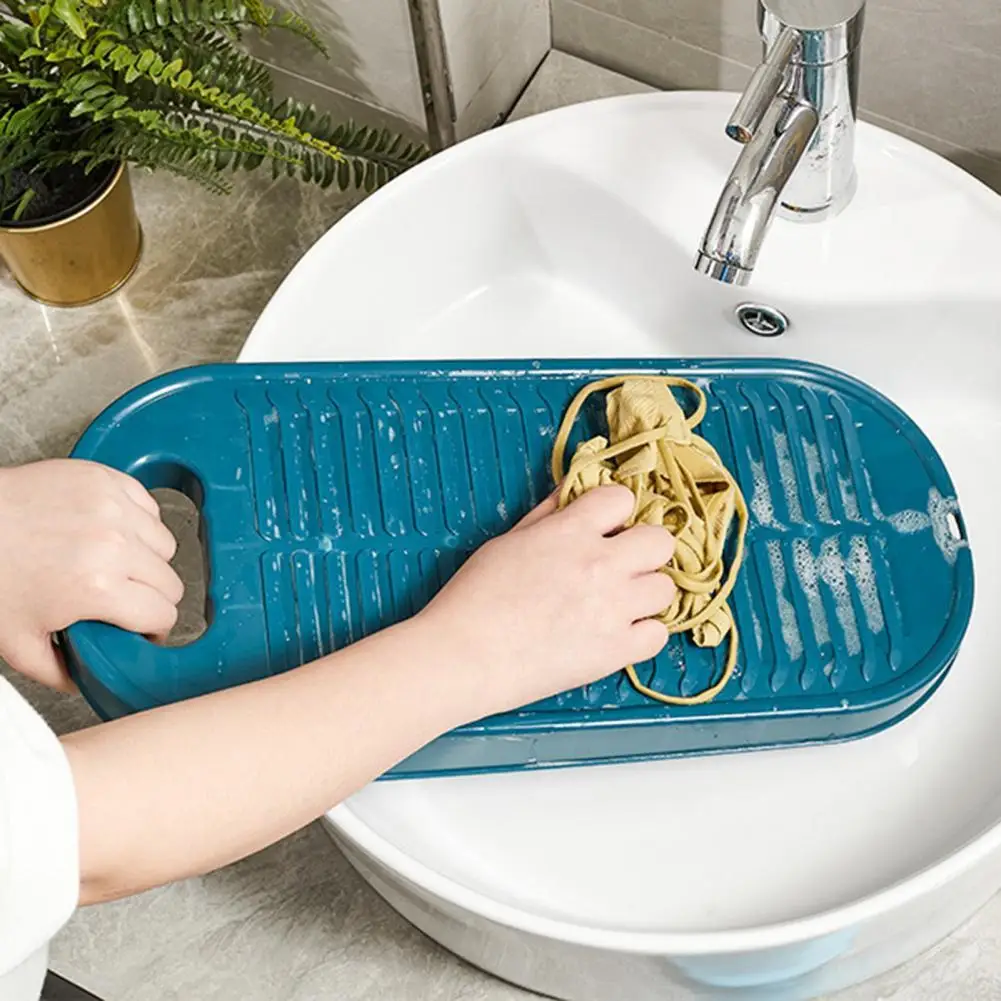 

Mini Washboard Eco-friendly Space-saving Plastic Clothes Washing Board Supplies for Socks Underwear Dorm Household Accessories