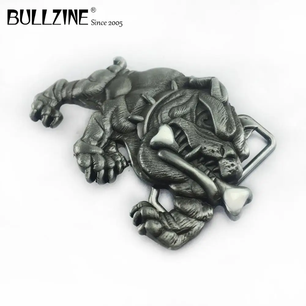 В Bullzine бульдог пряжки ремня с оловянной отделкой эмаль FP-02211 подходит для детей на