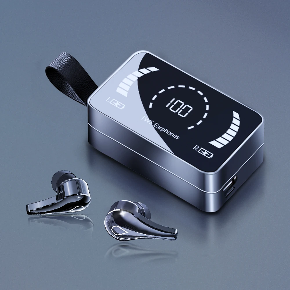 

Bluetooth-compatible TWS Wireless Headphones Earphones 3500mAh Charging Box 9D Stereo Sports Headsets Waterproof With Microphone