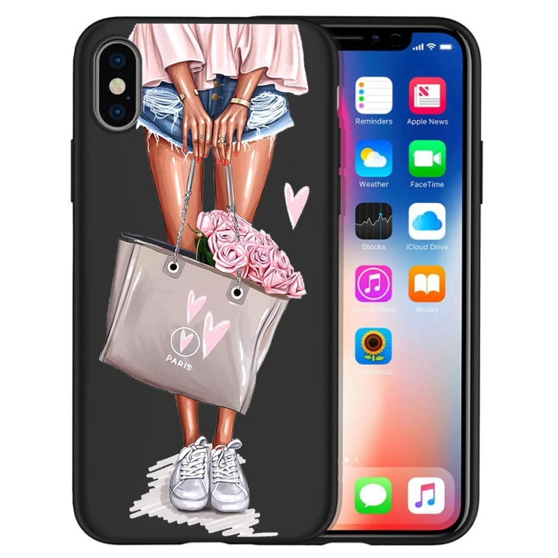 Модный чехол для телефона Super Mom baby girl для iPhone 11 Pro Max XS Max XR X 8 6S 7Plus 5s черный мягкий силиконовый чехол для телефона Etui - Цвет: 13