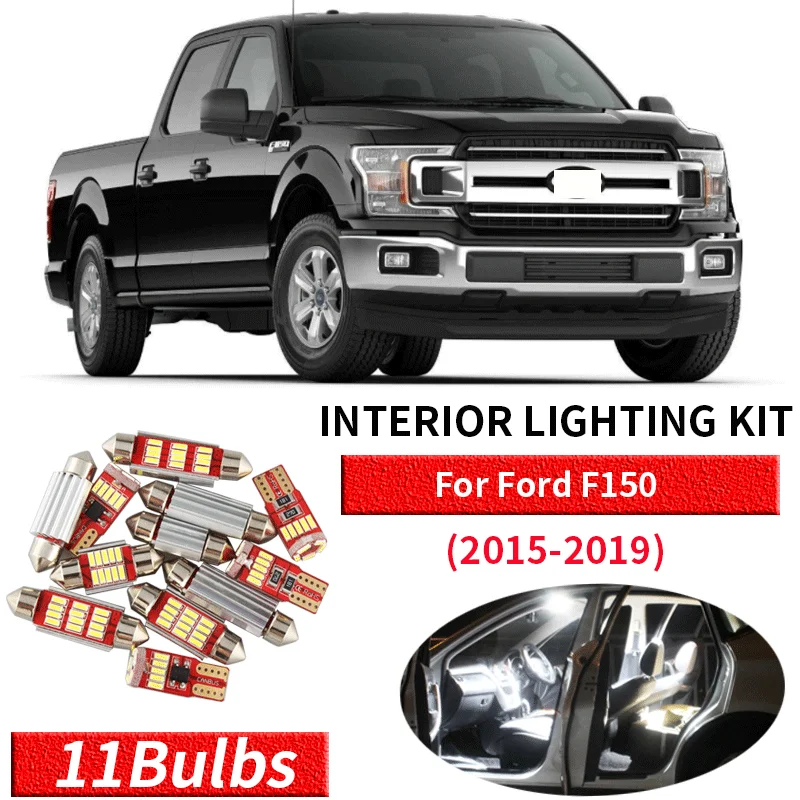 11 шт. белые светодиодные с Canbus автомобильные интерьерные огни обновленный