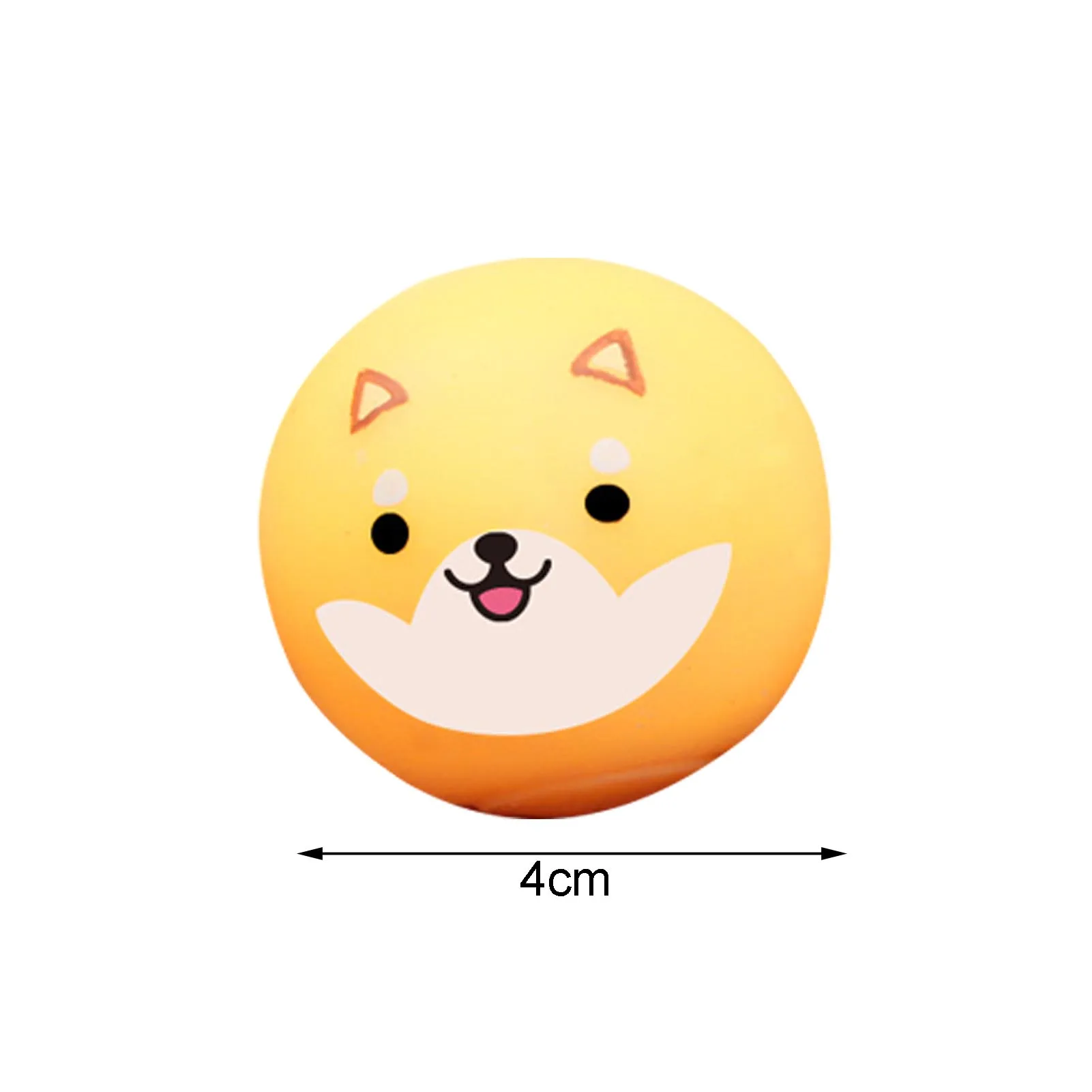 

4pcs 4cm Cute Cartoon Animal Shape Corgi Stress Relief Ball Pinch Decompression Squeeze Fidget Toy Muscle Relaxation Kids Adults