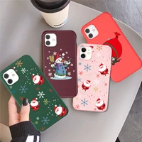 soft silicone for iphone 11 cartoon christmas phone case for iphone 12 13 mini pro max 7 8 plus x xr xs max se 2020 back covers