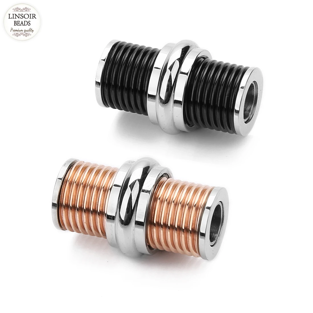 Linsoir двойной цветной резьба с магнитными застежками 5 мм из нержавеющей стали для